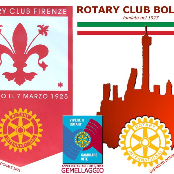 2013, logo 'gemellaggio rotary club bologna-rotary club firenze'